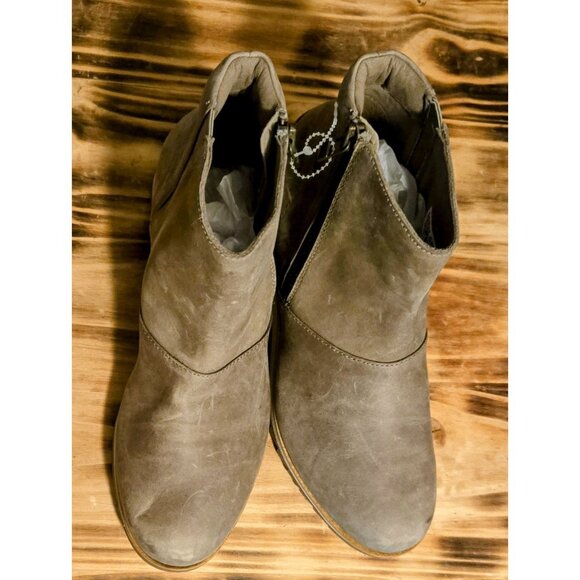 Sorel Harlow Leather Ankle Bootie Boots Womens Size 9 Waterproof Side Zip NEW - Picture 10 of 12